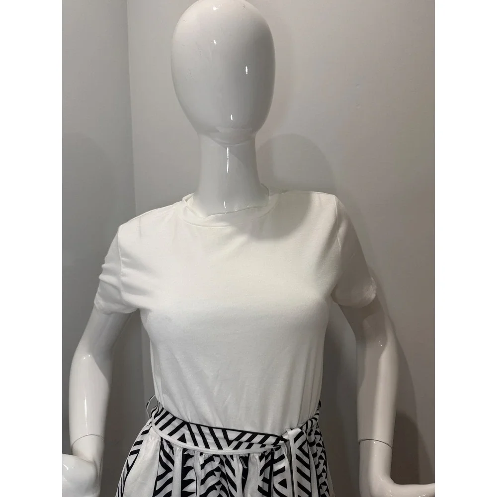 Cupshe Geo Print Belted Combo Dress‎ size L